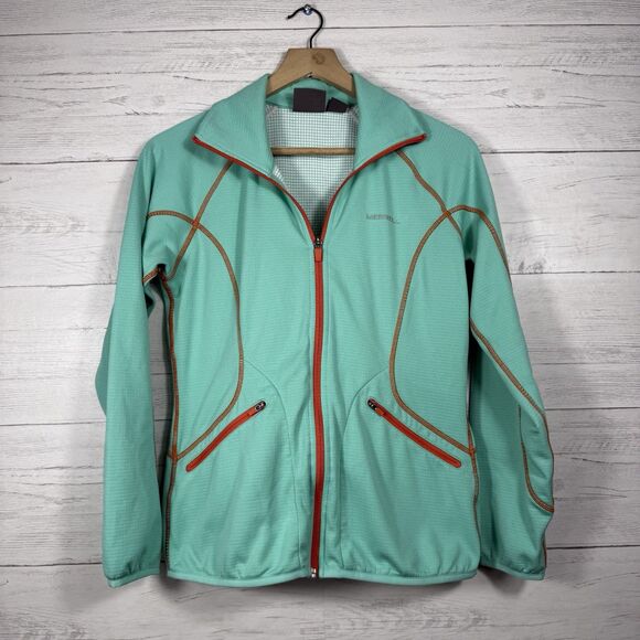 Merrell Select Regulate Lightweight Zip Jacket Womens Size Small Teal Orange - Picture 1 of 5
